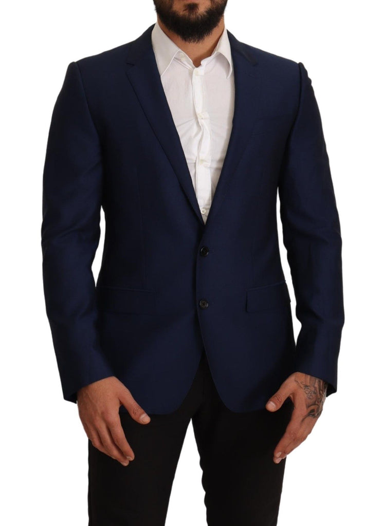 Dolce & Gabbana Navy Blue Slim Fit Jacket MARTINI Blazer - Luxe & Glitz