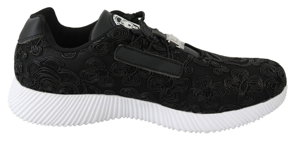 Plein Sport Black Polyester Runner Joice Sneakers Shoes Plein Sport