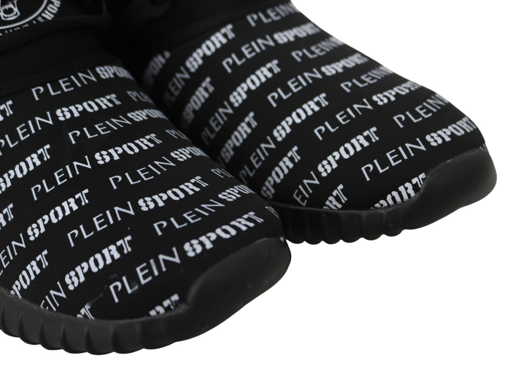 Plein Sport Black Polyester Runner Henry Sneakers Shoes Plein Sport