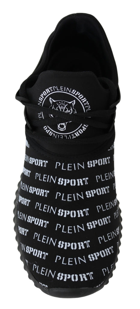 Plein Sport Black Polyester Runner Henry Sneakers Shoes Plein Sport