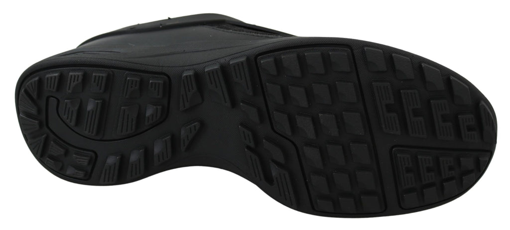 Plein Sport Black Polyester Runner Beth Sneakers Shoes Plein Sport