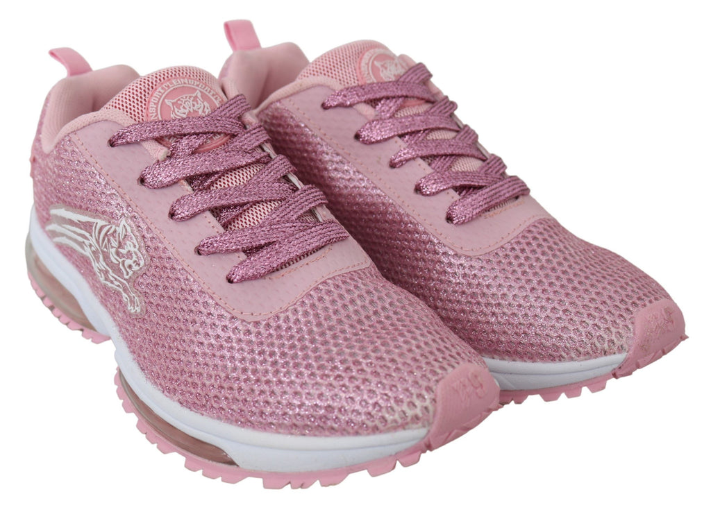 Plein Sport Pink Blush Polyester Gretel Sneakers Shoes Plein Sport