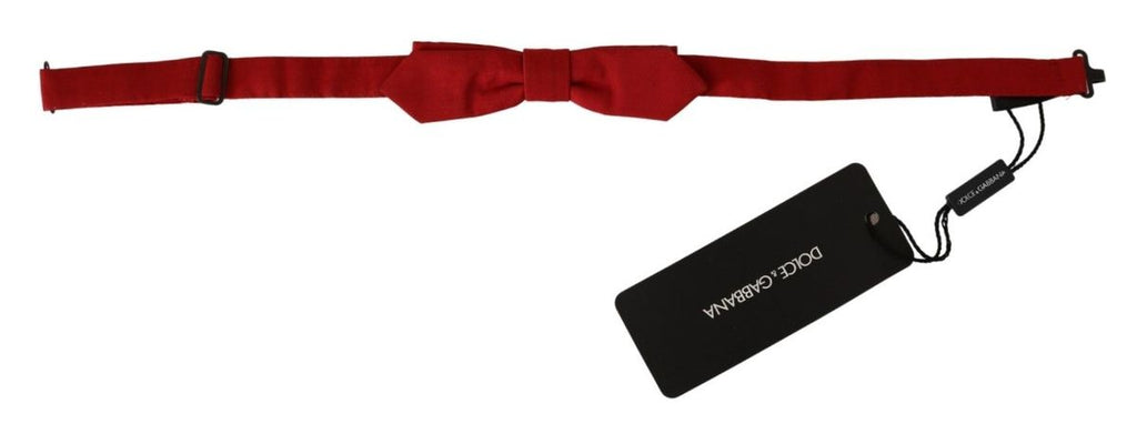 Dolce & Gabbana Red Slim Skinny Mens Necktie 100% Silk Bow Tie Dolce & Gabbana