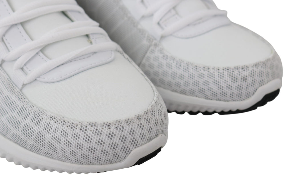 Plein Sport White Polyester Adrian Sneakers Shoes Plein Sport