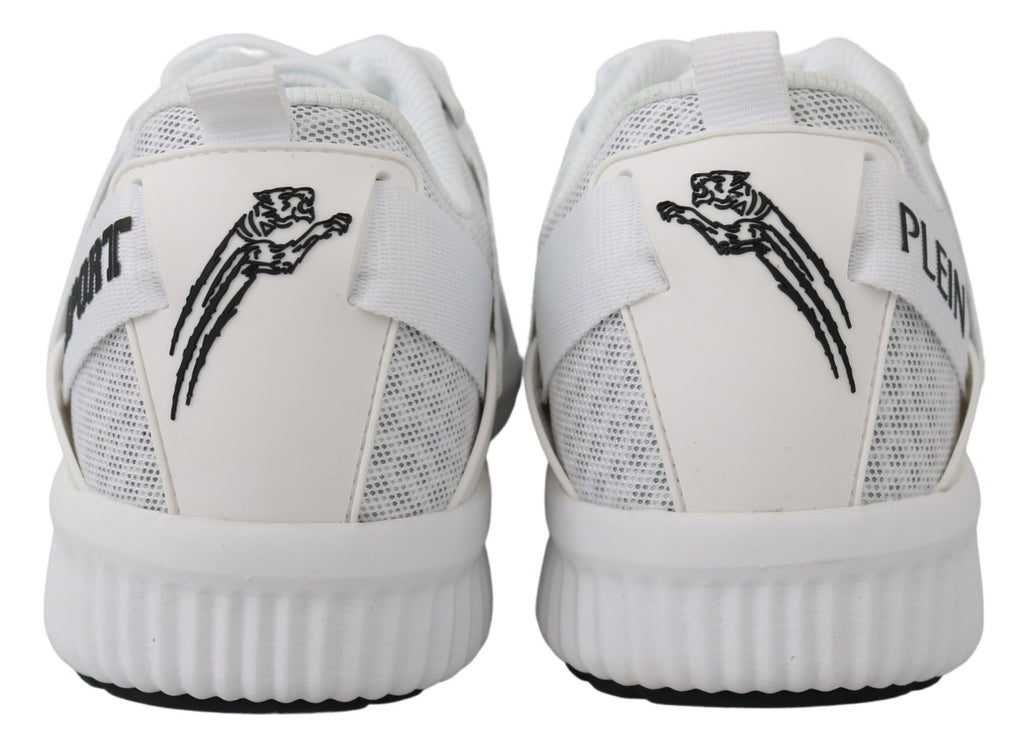 Plein Sport White Polyester Adrian Sneakers Shoes Plein Sport
