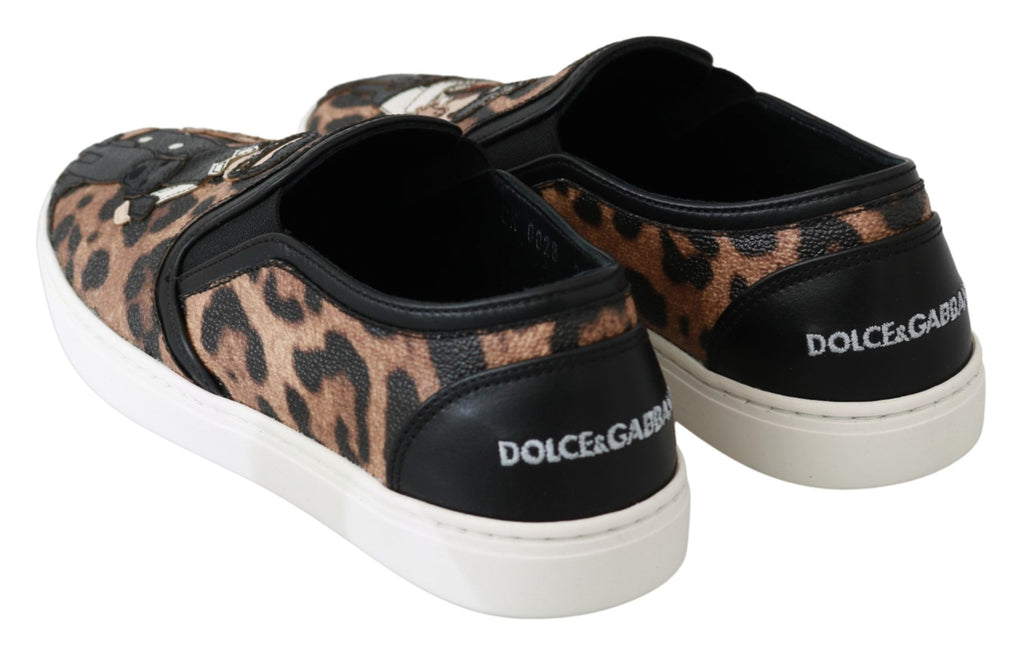 Dolce & Gabbana Leather Leopard #dgfamily Loafers Shoes Dolce & Gabbana