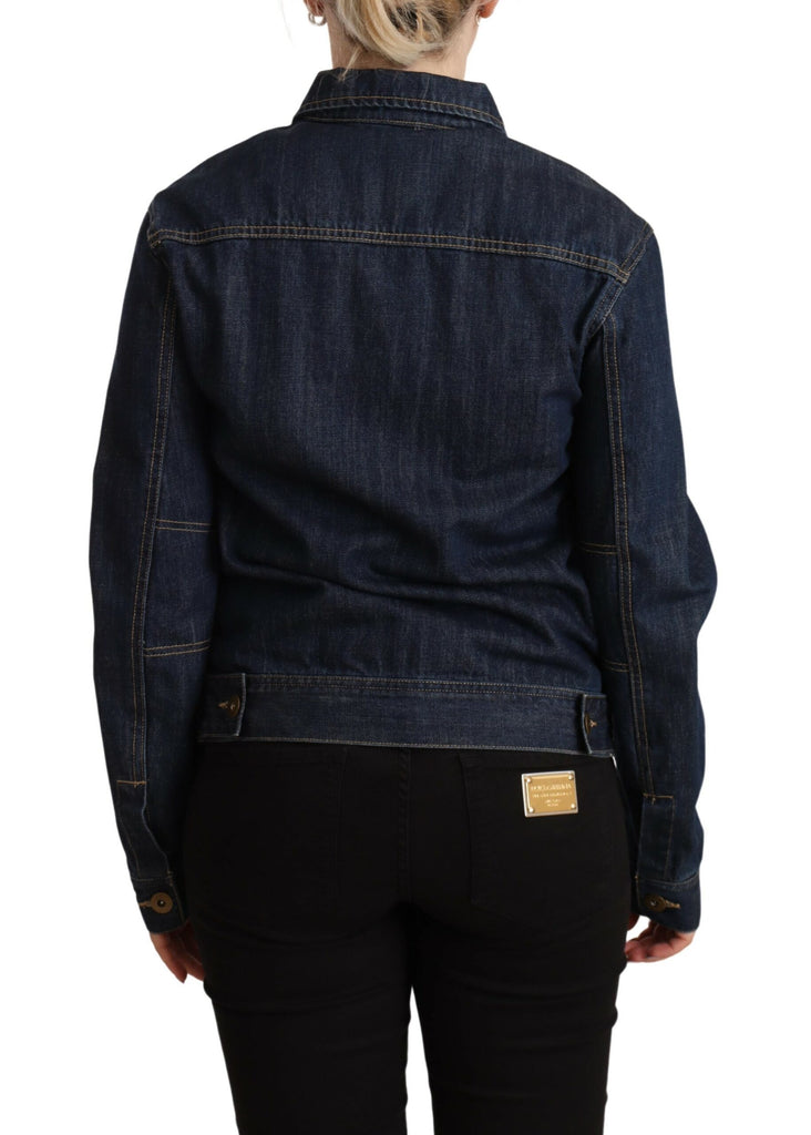 Master Coat Dark Blue Button Down Long Sleeves Denim Jacket Master Coat