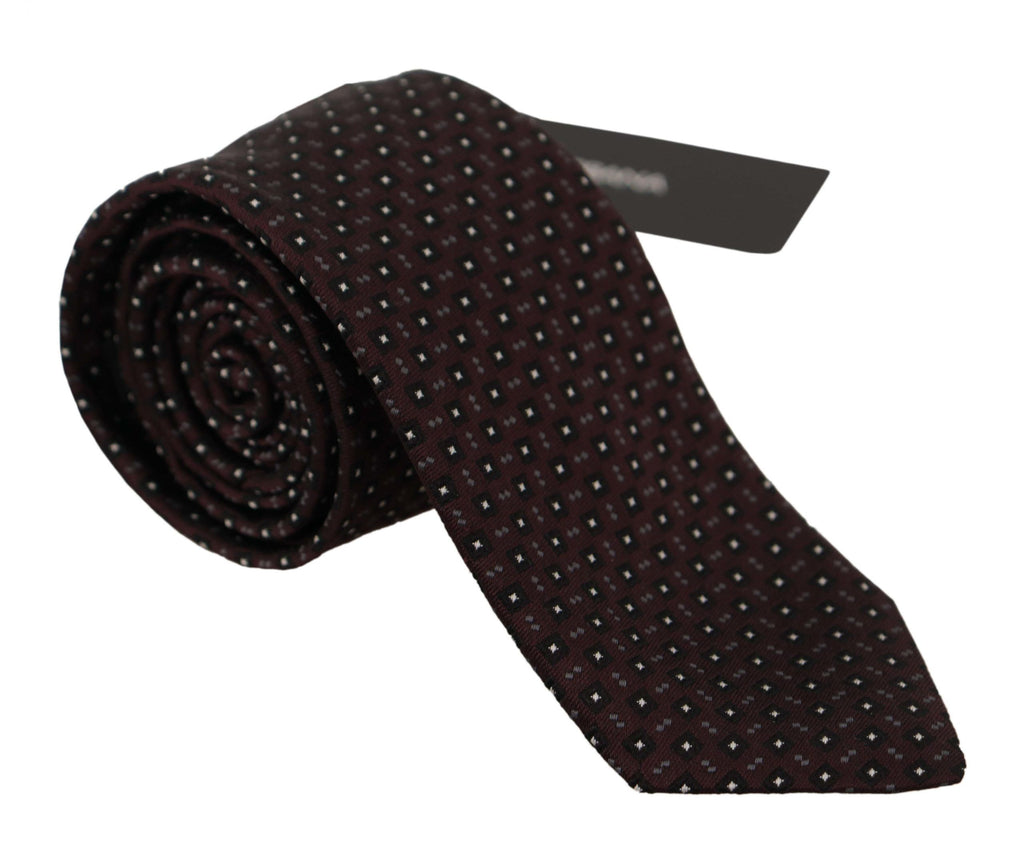 Dolce & Gabbana Black Square Geometric pattern Necktie Accessory - Luxe & Glitz