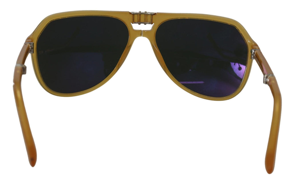 Dolce & Gabbana Yellow Acetate Black Lens Aviator DG4196 Sunglasses Dolce & Gabbana