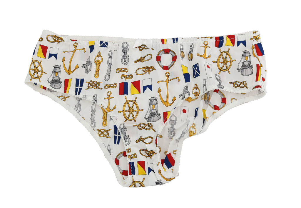 Dolce & Gabbana Underwear Sailor Print Silk Bottoms - Luxe & Glitz