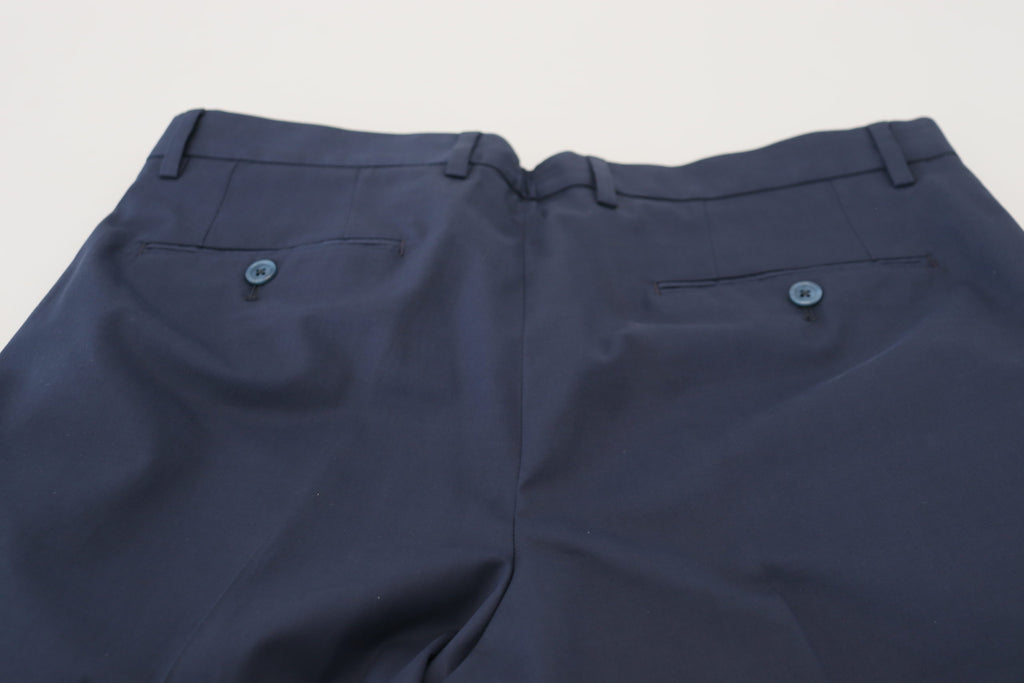 Dolce & Gabbana Blue Chinos Cotton Stretch Casual Shorts Dolce & Gabbana