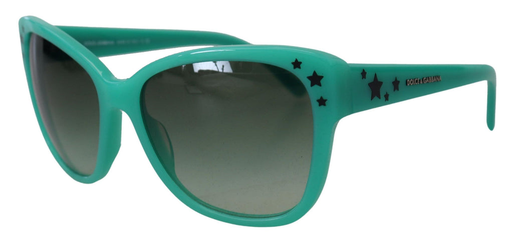 Dolce & Gabbana Green Stars Acetate Square Shades DG4124  Sunglasses Dolce & Gabbana