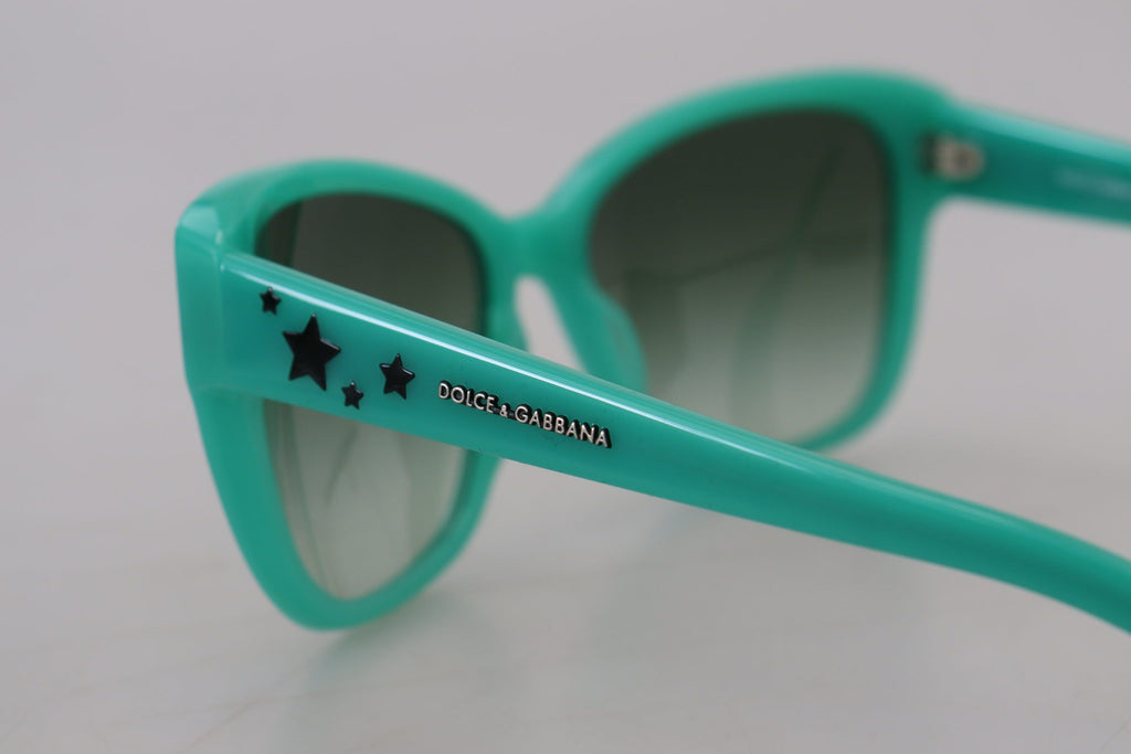 Dolce & Gabbana Green Stars Acetate Square Shades DG4124  Sunglasses Dolce & Gabbana