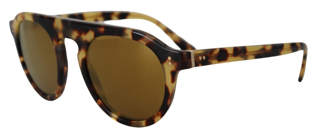 Dolce & Gabbana Brown Tortoise Oval Full Rim Shades DG4306F Sunglasses Dolce & Gabbana