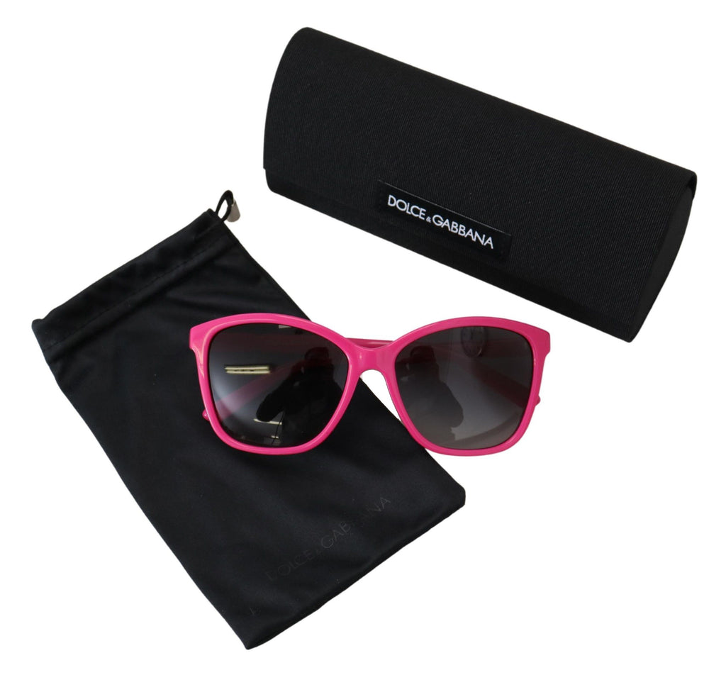 Dolce & Gabbana Pink Acetate Frame Round Shades DG4170M Women Sunglasses Dolce & Gabbana