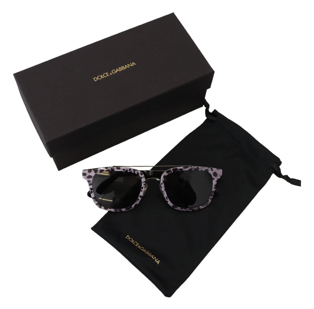 Dolce & Gabbana Purple Leopard Metal Frame Women Shades DG2175 Sunglasses Dolce & Gabbana