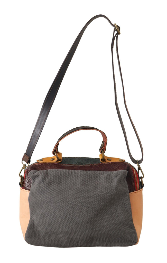 EBARRITO Multicolor Leather Shoulder Strap Top Handle Messenger Bag - Luxe & Glitz