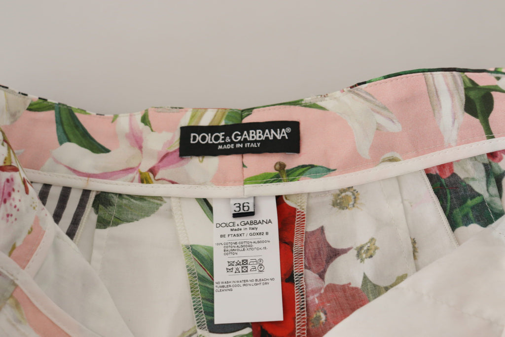 Dolce & Gabbana Multicolor High Waist Hot Pants Shorts Dolce & Gabbana