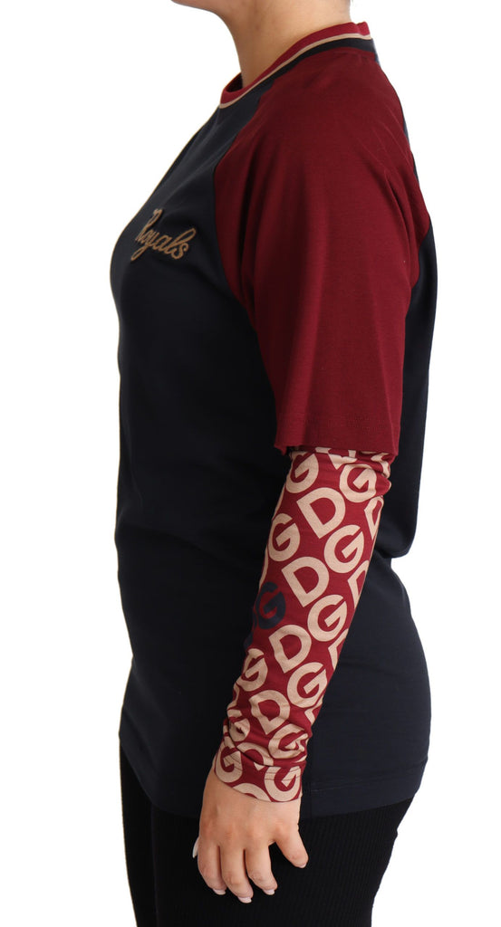 Dolce & Gabbana Multicolor Royals Crewneck Pullover Sweater - Luxe & Glitz