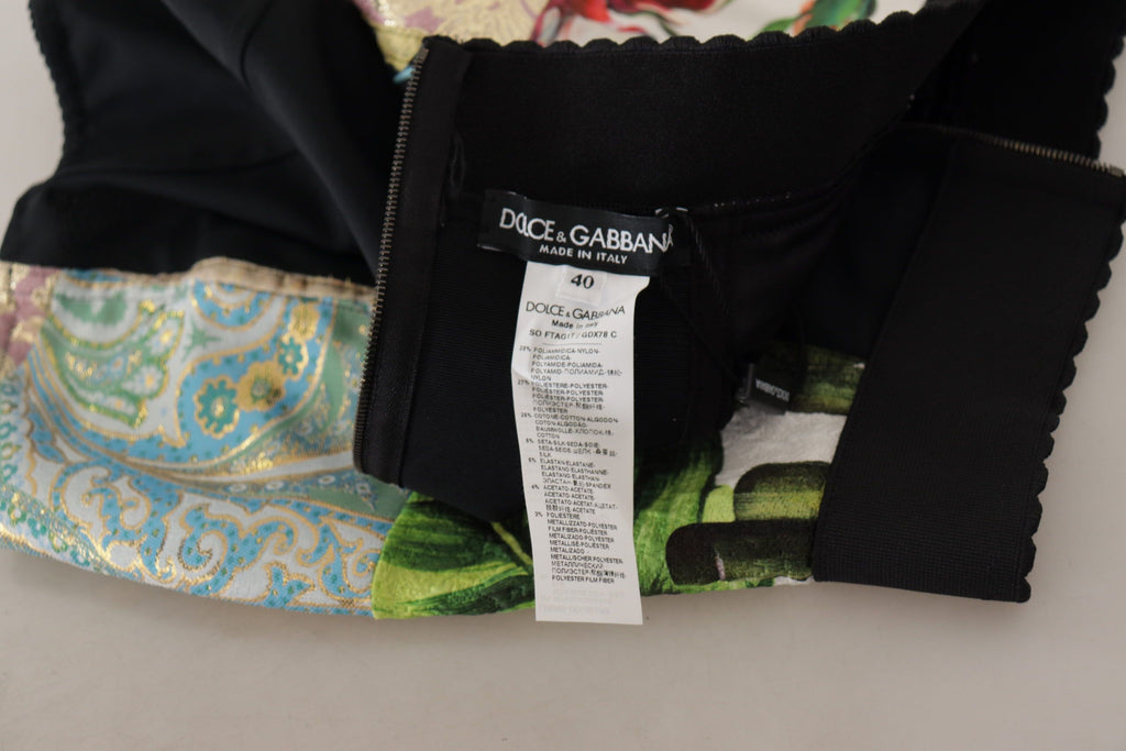 Dolce & Gabbana Multicolor Patchwork Jacquard Nylon Shorts Dolce & Gabbana