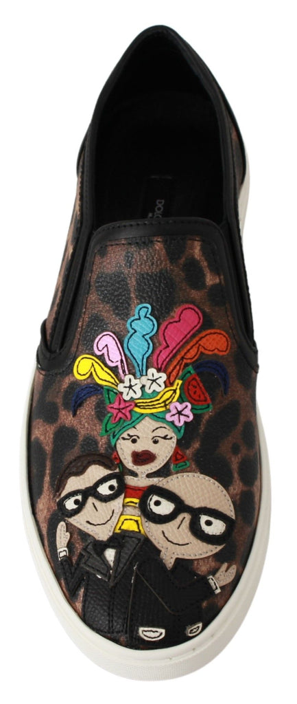 Dolce & Gabbana Leather Leopard #dgfamily Loafers Shoes Dolce & Gabbana