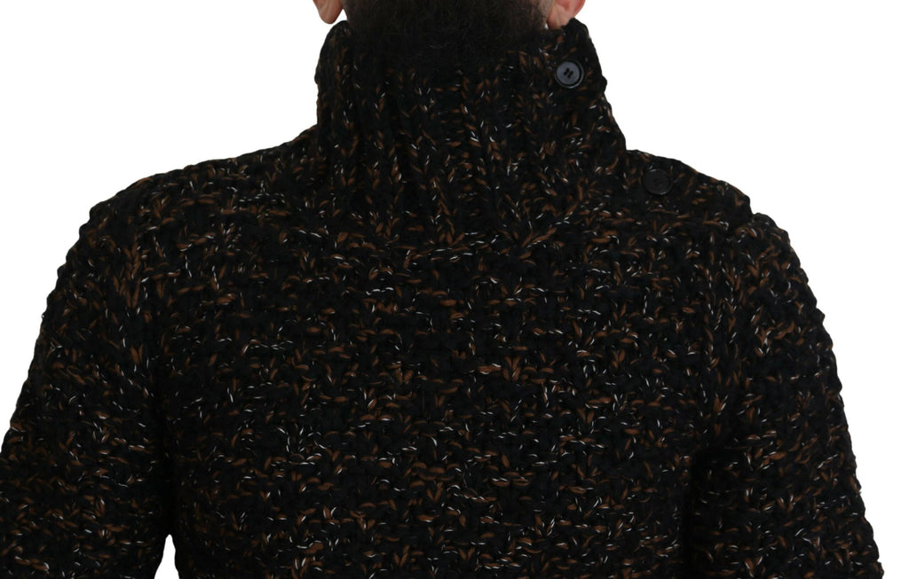 Dolce & Gabbana Brown Fatto A Mano Turtleneck Pullover Sweater Dolce & Gabbana