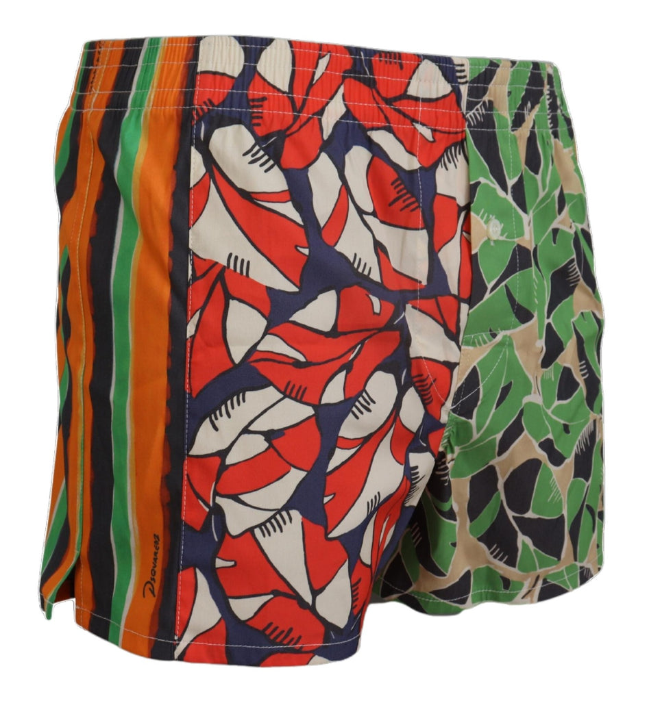 Dsquared² Multicolor Floral Print Men Beachwear Shorts Swimwear Dsquared²