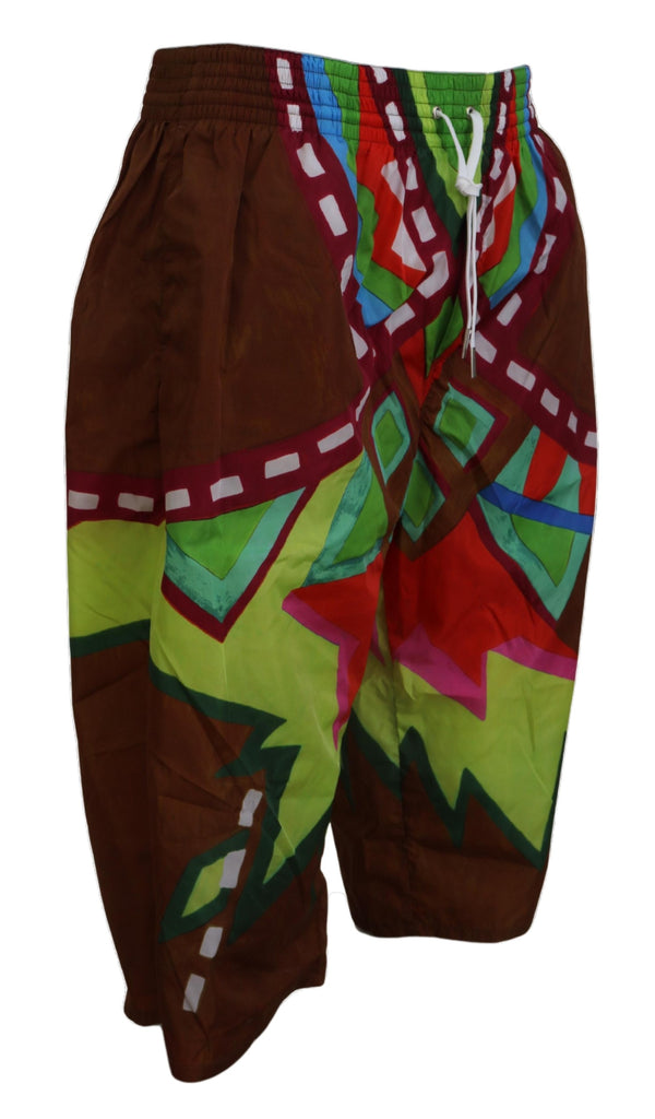 Dsquared² Multicolor Printed Men Beachwear Shorts Swimwear Dsquared²