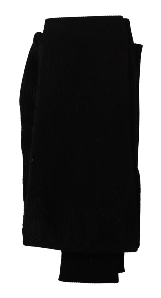 Dolce & Gabbana Black 100% Cashmere Tights Stocking Socks - Luxe & Glitz
