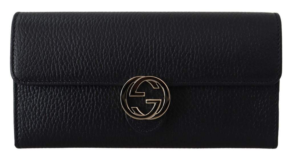 Gucci Black Icon Leather Wallet - Luxe & Glitz