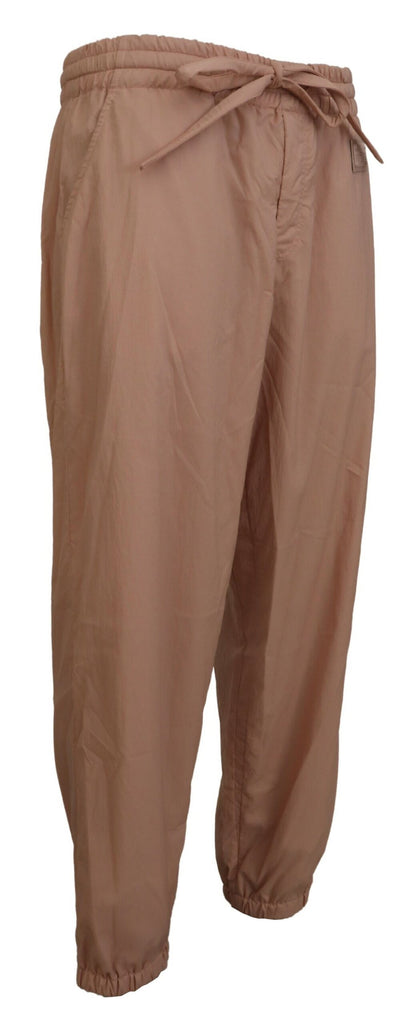 Dolce & Gabbana Peach Solid Men Sweatpants Pants Dolce & Gabbana