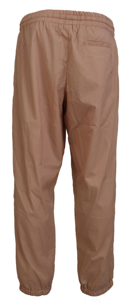 Dolce & Gabbana Peach Solid Men Sweatpants Pants Dolce & Gabbana