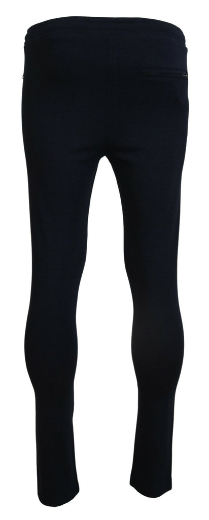 Dolce & Gabbana Blue Mens Sport Cotton Sweatpants Pants Dolce & Gabbana