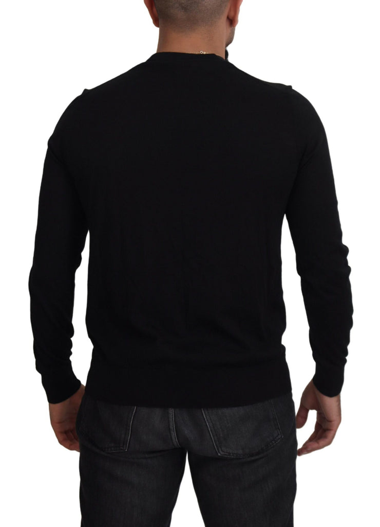 Dolce & Gabbana Black Cashmere Button Down Cardigan Sweater Dolce & Gabbana