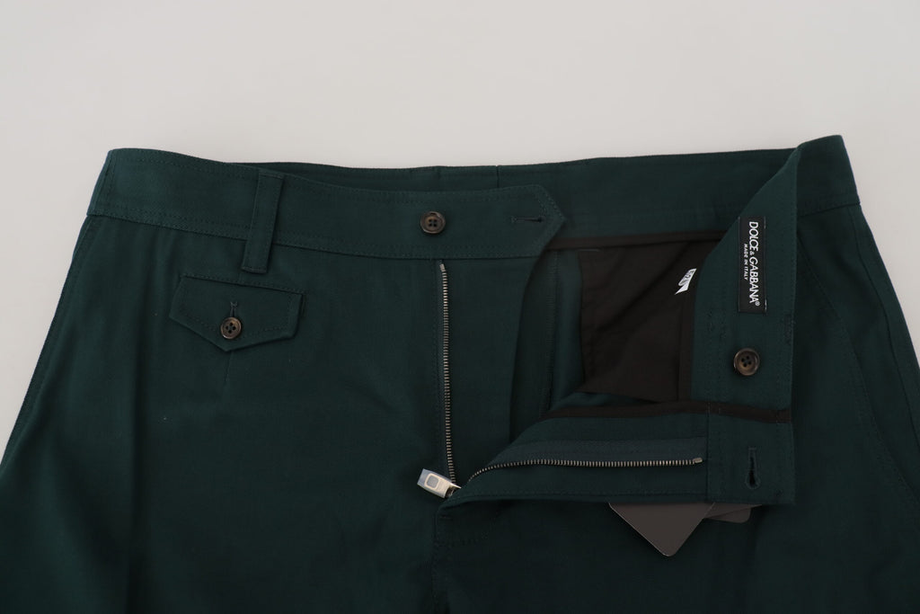 Dolce & Gabbana Green Cargo Cotton Stretch Jeans Pant Dolce & Gabbana