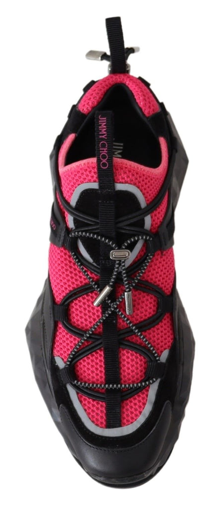 Jimmy Choo Diamond Black Pink Sneakers Jimmy Choo