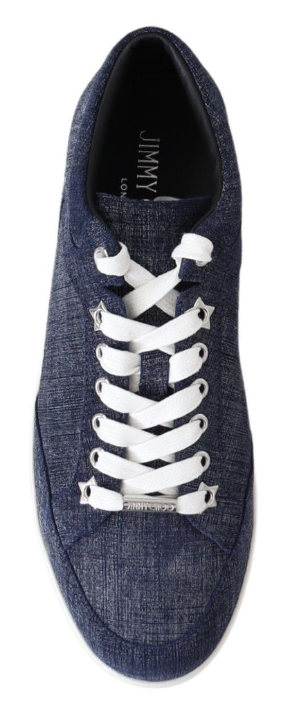 Jimmy Choo Miami Blue Denim Sneakers Jimmy Choo