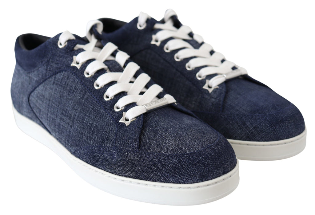 Jimmy Choo Miami Blue Denim Sneakers Jimmy Choo