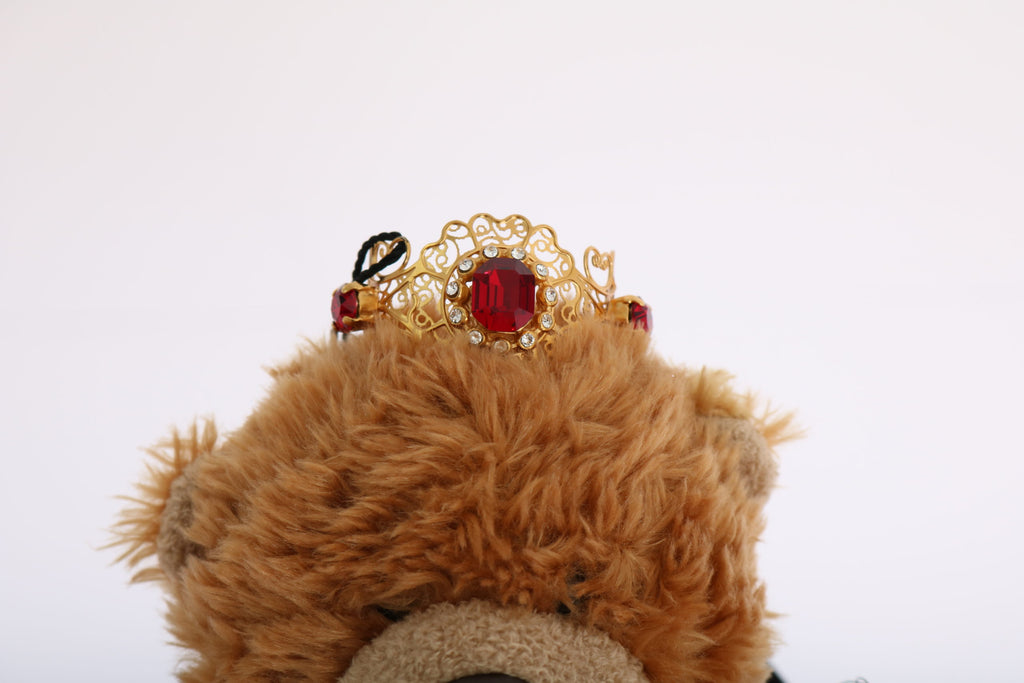 Dolce & Gabbana Teddy Bear Gold Crystal  Crown Tiara Diadem Hair Band - Luxe & Glitz