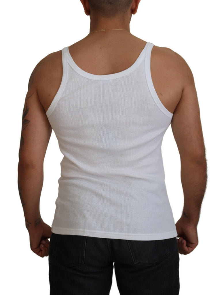 Dolce & Gabbana Cotton White Tank Sleeveless Underwear T-shirt Dolce & Gabbana