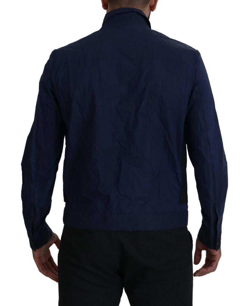 Dsquared² Dark Blue Cotton Collared Long Sleeves Casual Shirt Dsquared²