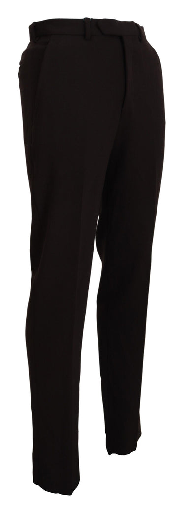 BENCIVENGA Brown Straight Fit Formal Men Pants BENCIVENGA