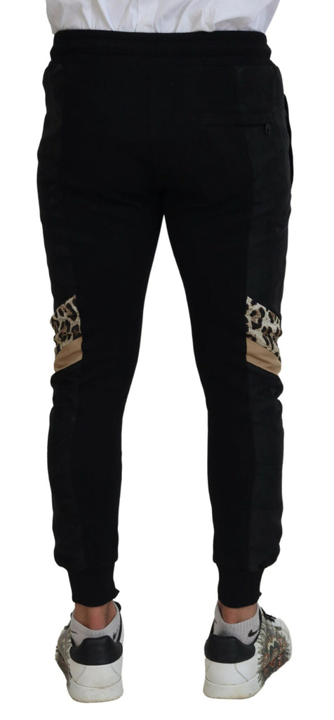 Dolce & Gabbana Black Polyester Skinny Jogger Men Pants Dolce & Gabbana