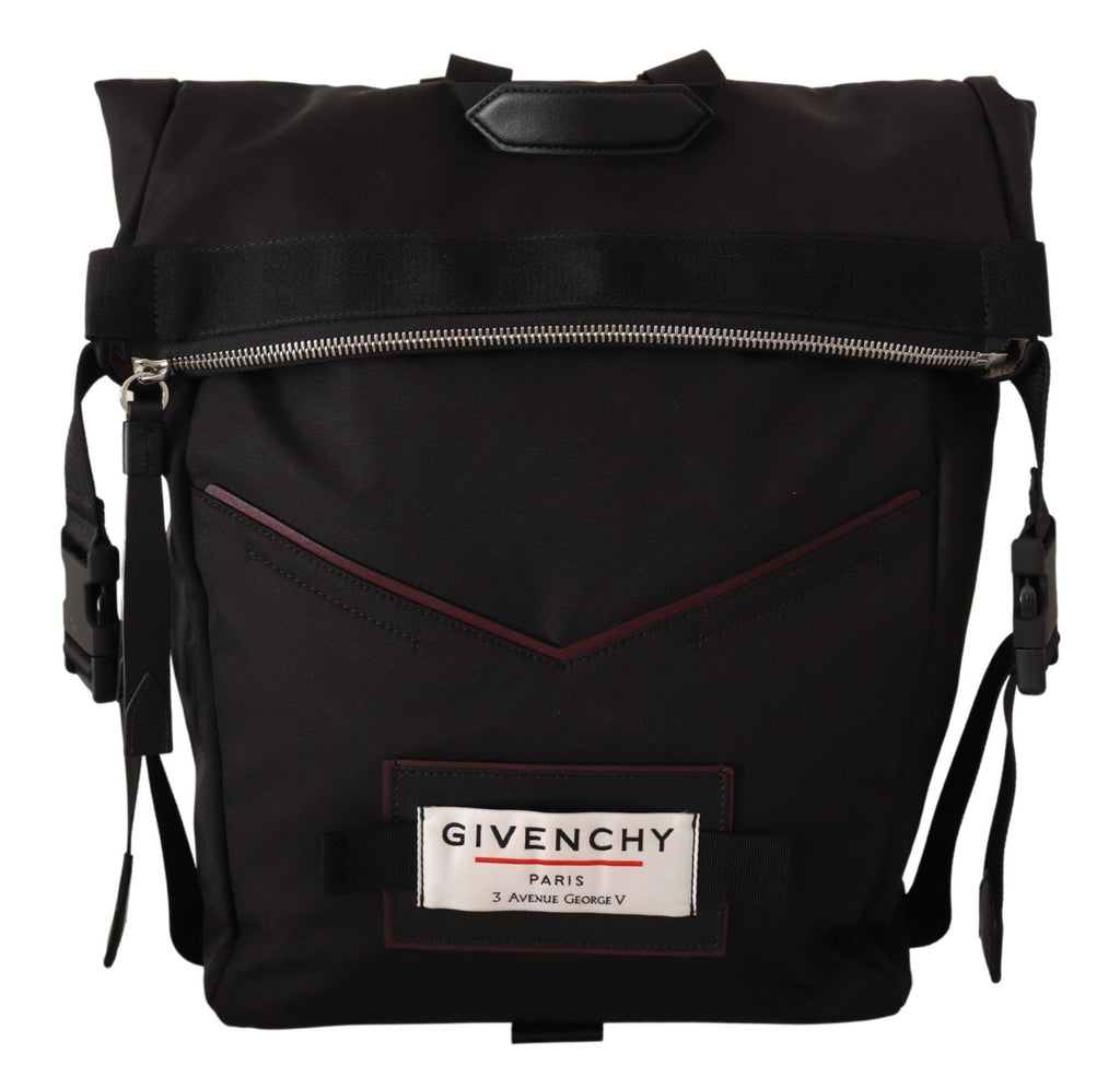Givenchy Black Fabric Downtown Top Zip Backpack - Luxe & Glitz
