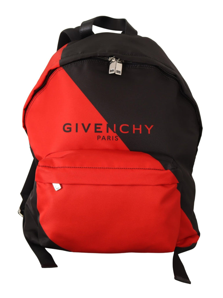 Givenchy Red & Black Nylon Urban Backpack - Luxe & Glitz