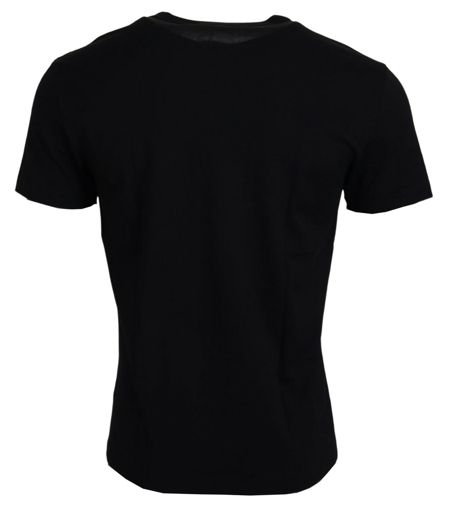 Dolce & Gabbana Black Sneak Peek Cotton Short Sleeve T-shirt Dolce & Gabbana