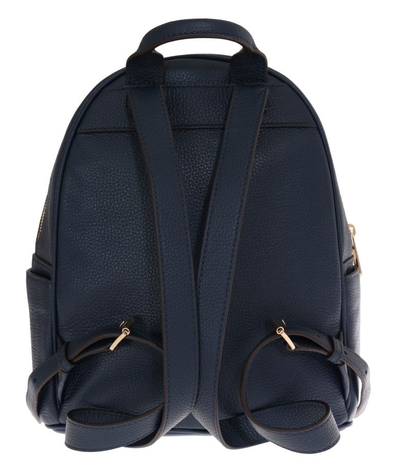 Michael Kors Navy Blue ABBEY Leather Backpack Bag - Luxe & Glitz