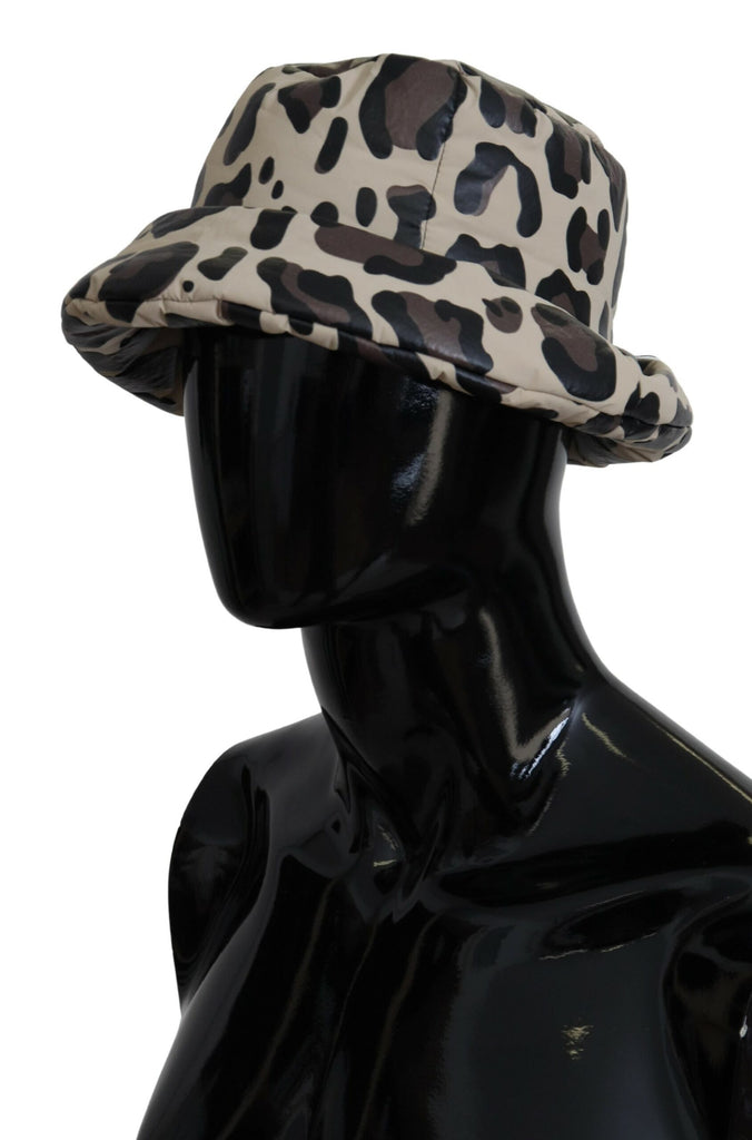 Dolce & Gabbana Multicolor Leopard Print Capello Men Bucket Cap Hat - Luxe & Glitz