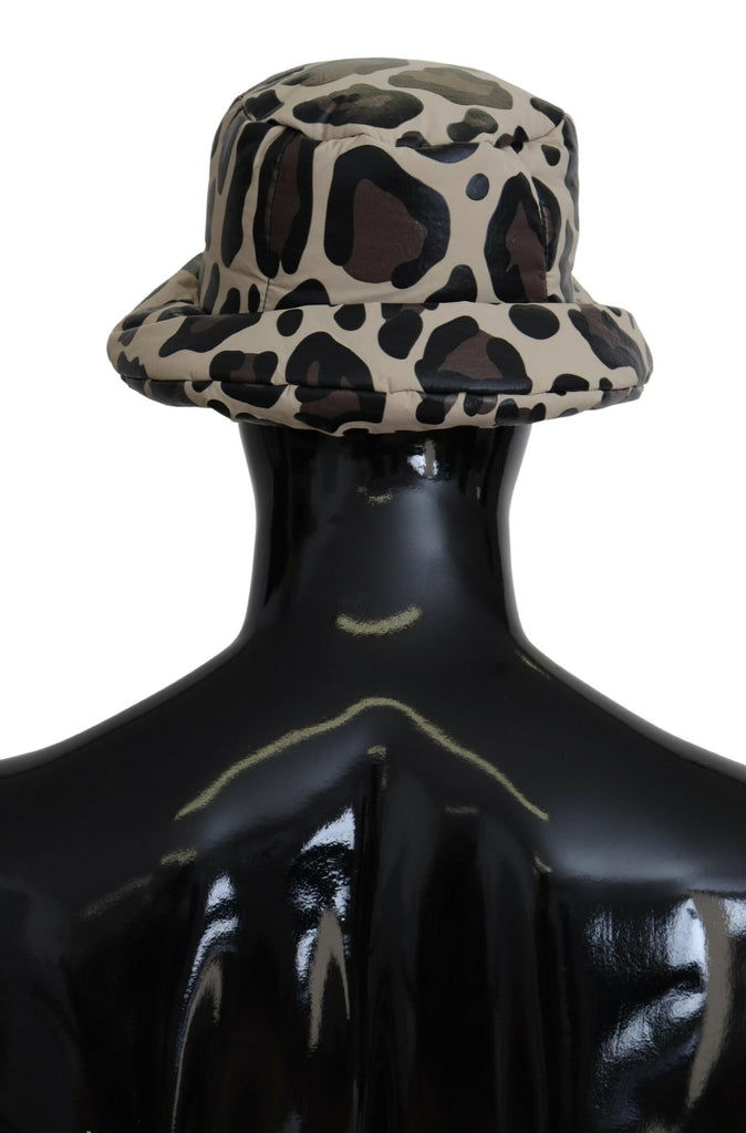 Dolce & Gabbana Multicolor Leopard Print Capello Men Bucket Cap Hat - Luxe & Glitz