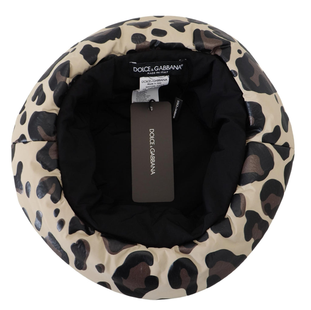 Dolce & Gabbana Multicolor Leopard Print Capello Men Bucket Cap Hat - Luxe & Glitz